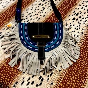 Handmade suede purse